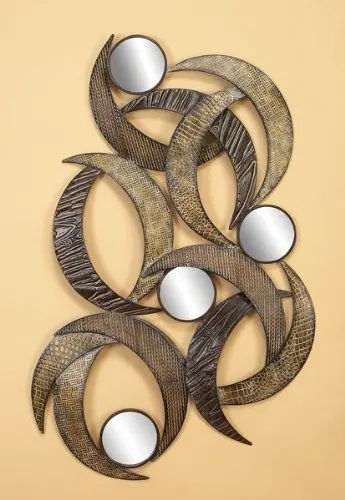 Geometric Brass Wall Panel